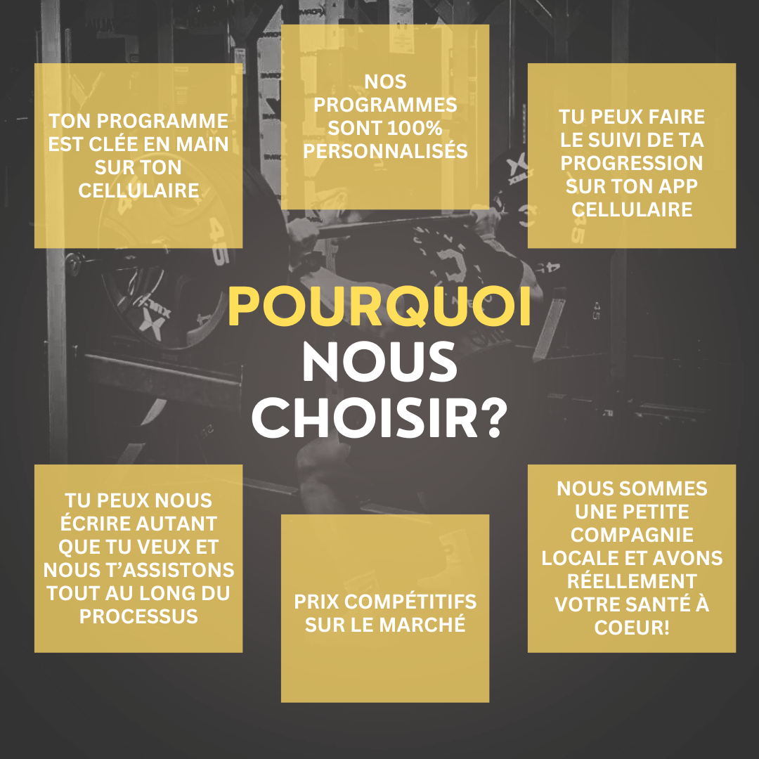 Programme d'entraînement personnalisé de 8 semaines